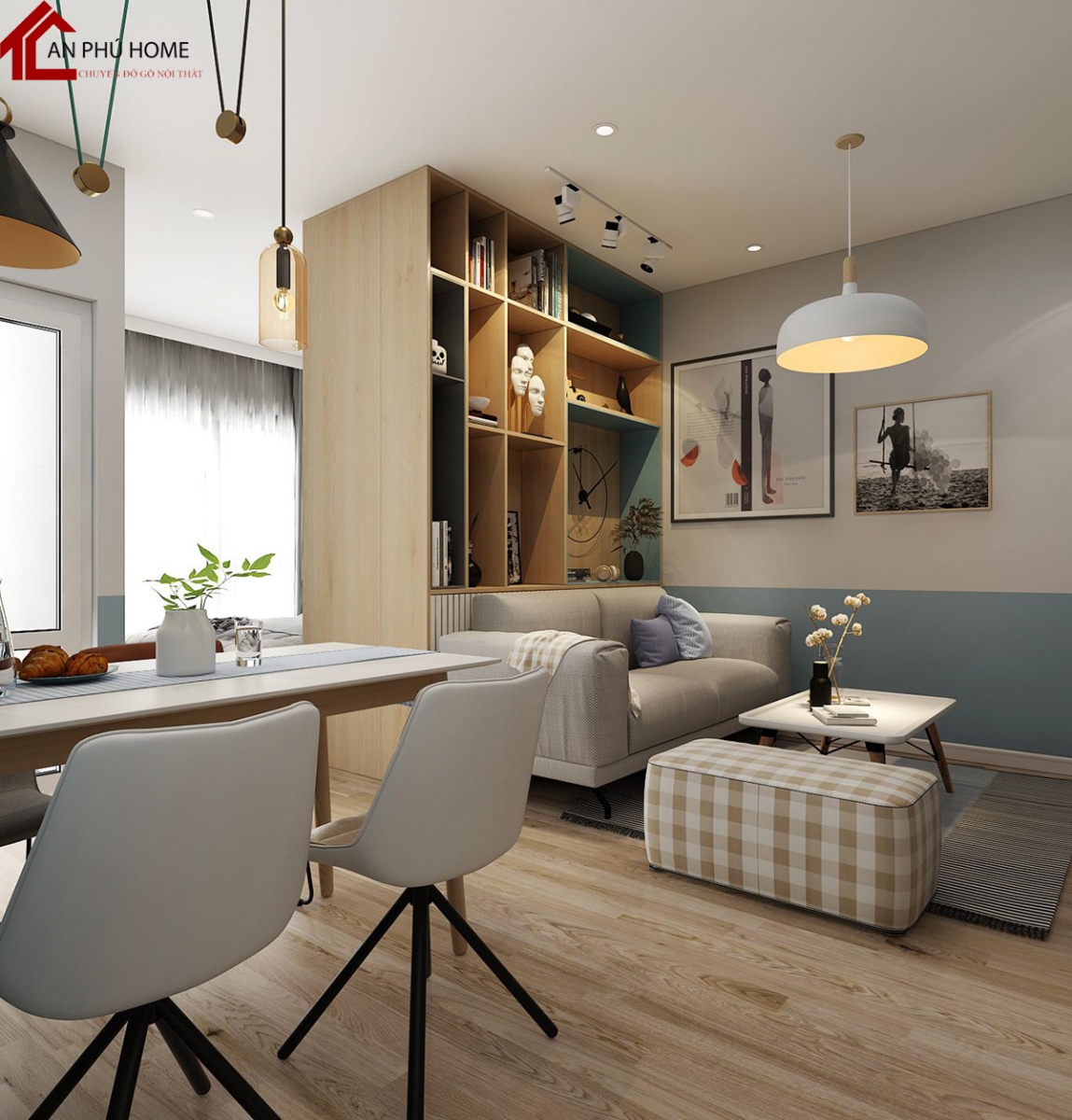 mẫu thiết kế chung cư 1 phòng ngủ đẹp